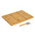 Cortador de Pizza Natural Bambú 40 x 30 x 1,5 cm