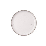 Plato de Postre Quid Duna Beige Cerámica 20 x 2,5 cm (6 Unidades)