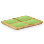 Bandeja con Compartimentos MALI-991 G Verde 31 x 3 x 3 cm (6 Unidades)