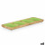 Bandeja con Compartimentos MALI-941 G Verde 46 x 3 x 17 cm (6 Unidades)