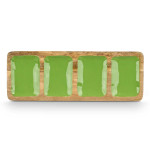Bandeja con Compartimentos MALI-941 G Verde 46 x 3 x 17 cm (6 Unidades)