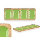 Bandeja con Compartimentos MALI-941 G Verde 46 x 3 x 17 cm (6 Unidades)