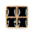 Bandeja con Compartimentos MALI-991 B Negro 31 x 3 x 31 cm (6 Unidades)