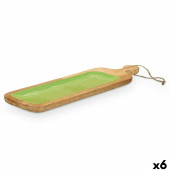 Bandeja de Aperitivos MALI-798 G Verde 50,7 x 3 x 14 cm (6 Unidades)