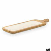 Bandeja de Aperitivos MALI-798 W Blanco 50,7 x 3 x 14 cm (6 Unidades)