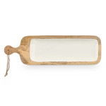 Bandeja de Aperitivos MALI-798 W Blanco 50,7 x 3 x 14 cm (6 Unidades)
