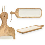 Bandeja de Aperitivos MALI-798 W Blanco 50,7 x 3 x 14 cm (6 Unidades)
