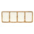 Bandeja con Compartimentos MALI941 W Blanco 46 x 3 x 17 cm (6 Unidades)