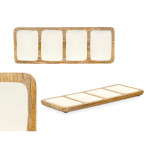 Bandeja con Compartimentos MALI941 W Blanco 46 x 3 x 17 cm (6 Unidades)