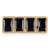 Bandeja con Compartimentos MALI-941 B Negro 46 x 3 x 17 cm (6 Unidades)