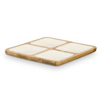 Bandeja con Compartimentos MALI-991 W Blanco 29,5 x 3 x 29,5 cm (6 Unidades)