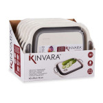 Tabla de cortar Kinvara Z-017 Blanco Gris 29,8 x 5 x 40 cm (6 Unidades)