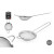 Colador Kinvara KT1159B-08CM 201 Metal Acero 8 x 21 x 3 cm (12 Unidades)