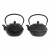 Tetera DKD Home Decor Negro Plata Hierro (18.5 x 16 x 17 cm) (2 pcs) (1200 ml)