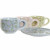 Juego de Café DKD Home Decor Azul Verde Rosa Metal Dolomita 180 ml Floral