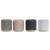 Taza Mug DKD Home Decor Rosa claro Gris oscuro Gris claro Gres (350 ml) (4 Unidades)