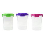 Set de Fiambreras Privilege 140 ml 6,8 x 5 x 5 cm 3 Piezas (24 Unidades)
