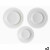 Set de Vajilla Vivalto F-LGCP105-75-85 Blanco Vidrio opalino (2 Unidades)