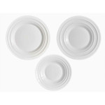 Set de Vajilla Vivalto F-LGCP105-75-85 Blanco Vidrio opalino (2 Unidades)