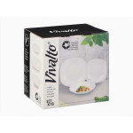 Set de Vajilla Vivalto F-LFP95-85-90 Blanco Vidrio opalino (2 Unidades)