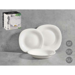 Set de Vajilla Vivalto F-LFP95-85-90 Blanco Vidrio opalino (2 Unidades)