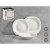 Set de Vajilla Vivalto F-LFP95-85-90 Blanco Vidrio opalino (2 Unidades)