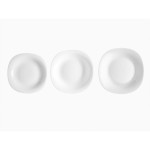 Set de Vajilla Vivalto F-LFP95-85-90 Blanco Vidrio opalino (2 Unidades)