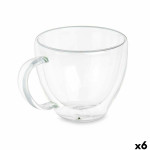 Taza de café y té Vivalto Transparente Vidrio de Borosilicato 140 ml (6 Unidades)