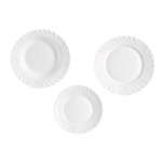 Set de Vajilla Vivalto F-LBP100-80-90 Blanco Vidrio opalino (2 Unidades)
