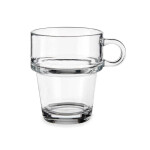 Taza de café y té Vivalto Transparente Vidrio 270 ml (6 Unidades)