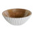 Ensaladera DKD Home Decor Blanco Natural Madera de mango 30 x 30 x 12 cm