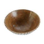 Ensaladera DKD Home Decor Blanco Natural Madera de mango 30 x 30 x 12 cm