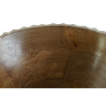 Ensaladera DKD Home Decor Blanco Natural Madera de mango 30 x 30 x 12 cm
