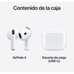 Auriculares con Micrófono Apple AirPods 4 Blanco