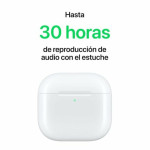 Auriculares con Micrófono Apple AirPods 4 Blanco