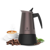 Cafetera Italiana Cecotec Piccolina 600 Bronze Bronce 6 Tazas 300 ml
