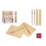 Set de Sushi Kinvara Madera Bambú 24 x 18 cm 24 x 0,5 x 0,5 cm 4,5 x 24 x 2,5 cm (24 Unidades)