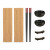 Set de Sushi Kinvara SJ4702 Negro Natural Bambú Loza (8 Piezas) (6 Unidades)