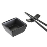 Set de Sushi DKD Home Decor Natural Negro Bambú Gres Oriental