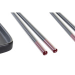 Set de Sushi DKD Home Decor Negro Bambú Gres (31,3 x 19,3 x 2,7 cm)
