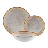 Vajilla Versa Marrón Porcelana 18 Piezas
