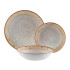Vajilla Versa Marrón Porcelana 18 Piezas