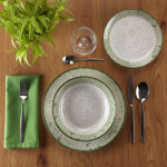 Vajilla Versa Verde Porcelana 18 Piezas
