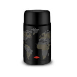 Termo para Alimentos Oroley Negro Acero Inoxidable 1 L Mapamundi