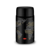 Termo para Alimentos Oroley Negro Acero Inoxidable 1 L Mapamundi