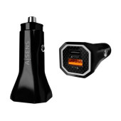 Cargador de Coche Aisens ASCH-CAR2PQC-BK Negro