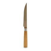 Cuchillo de Cocina Kinvara KT116042D Marrón Plateado Bambú Acero Inoxidable 2 x 24 x 2 cm