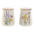Bote Home ESPRIT Multicolor Flores Shabby Chic (2 Unidades)