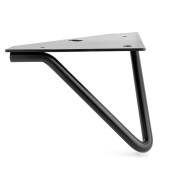 Pata Metal Ver Negro Mate H120