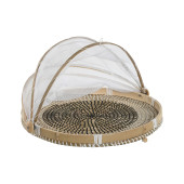 Cubreplatos Home ESPRIT Bambú Algas marinas 40 x 40 x 24 cm